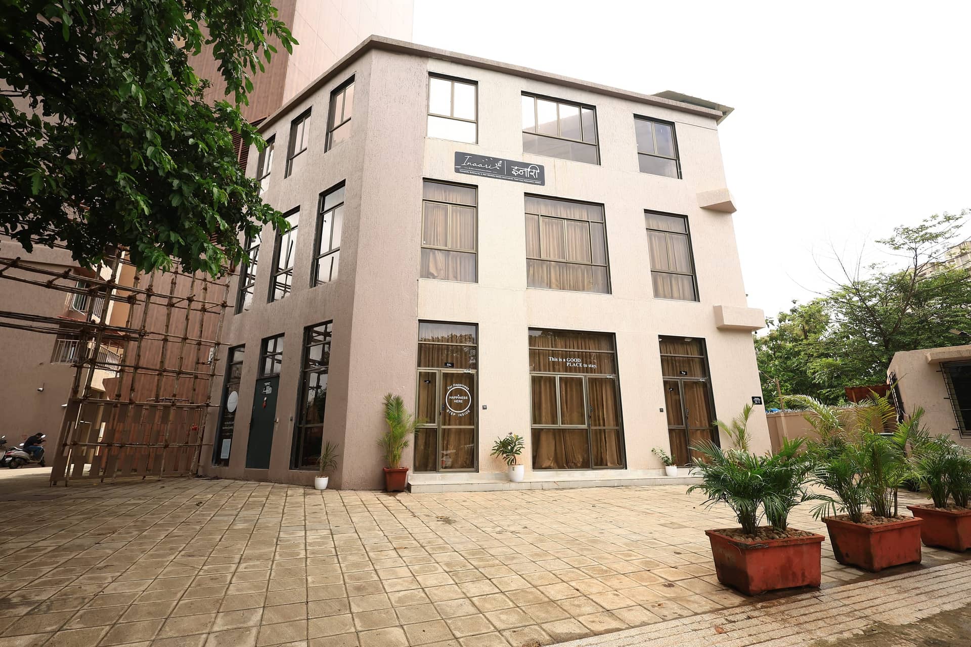 Inaari's light-filled courtyard and entrance